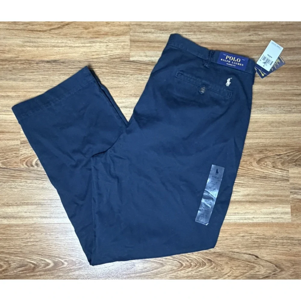 Polo Ralph Lauren Classic Fit Chino Pants Aviator Navy Men's 40x30 NWT $115